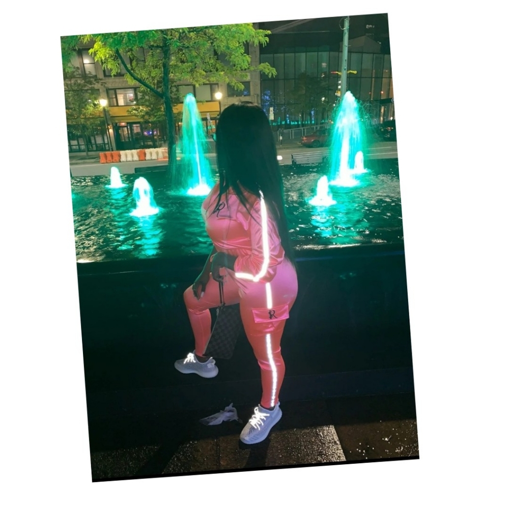 SOLD🖤Reflective Gsuwoo Jogger Set🖤SOLD